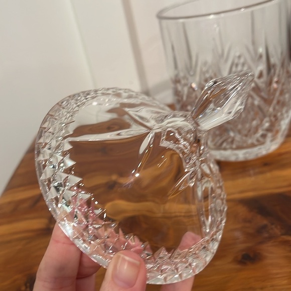 NWT Celebrations by Mikasa Crystal Savanna 9.75" Biscuit Barrel Jar - Picture 4 of 8